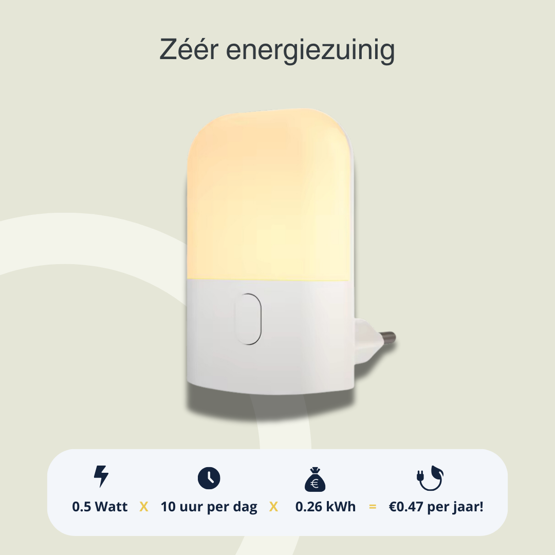 Nachtlampje voor Stopcontact met Dag en Nacht Sensor | Latium