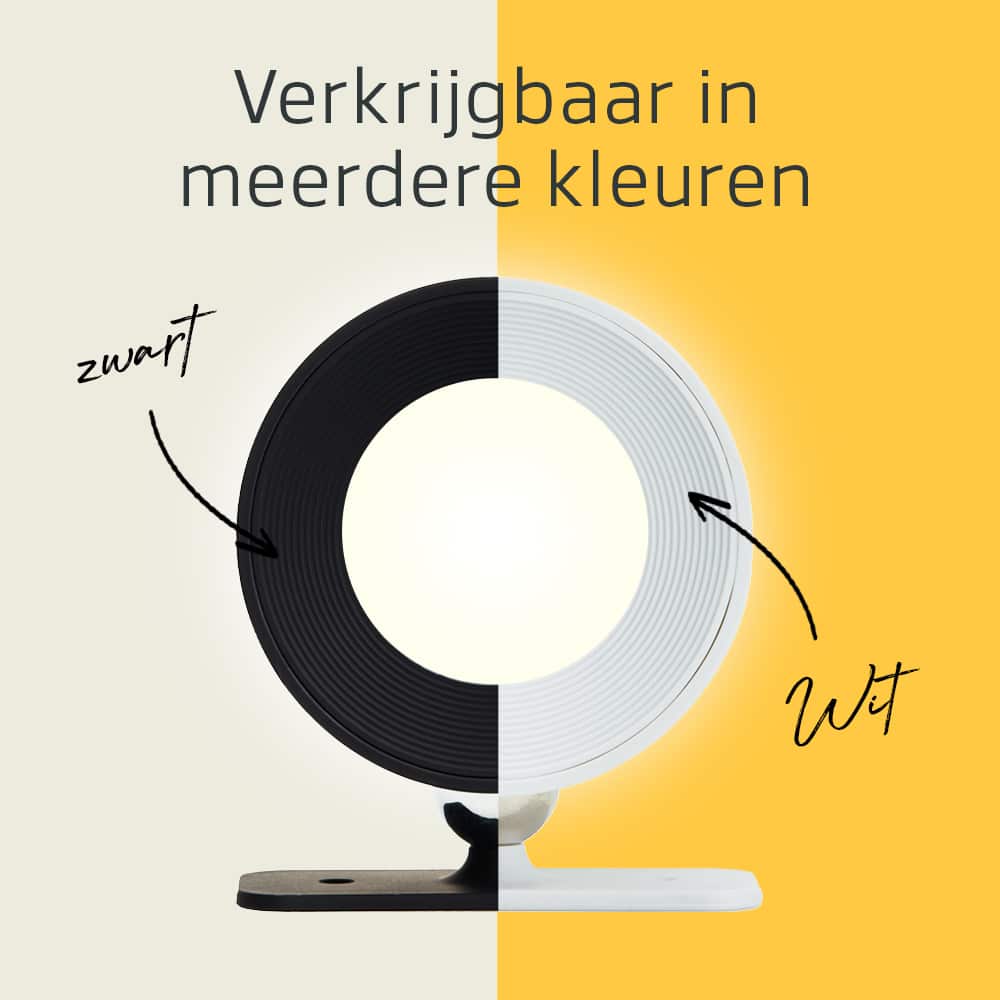 Ronde Oplaadbare Wandlamp Hout Look - Draadloze Verlichting voor Binnen | Latium