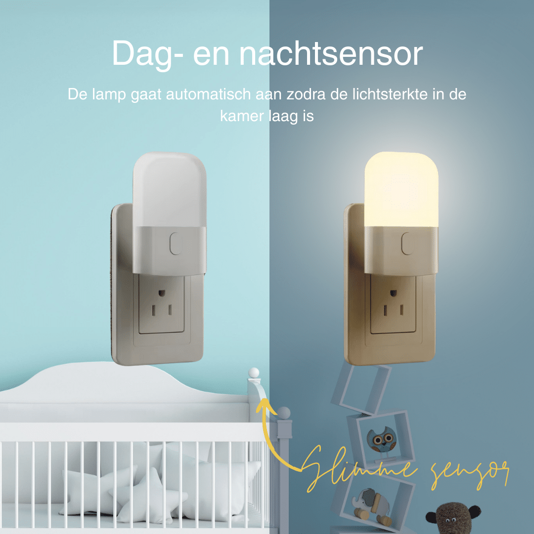 Nachtlampje voor Stopcontact met Dag en Nacht Sensor | Latium