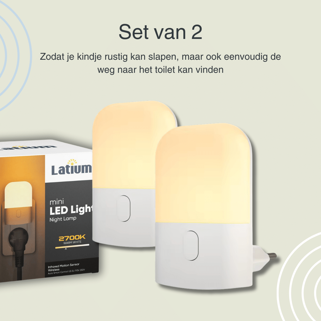 Nachtlampje voor Stopcontact met Dag en Nacht Sensor | Latium