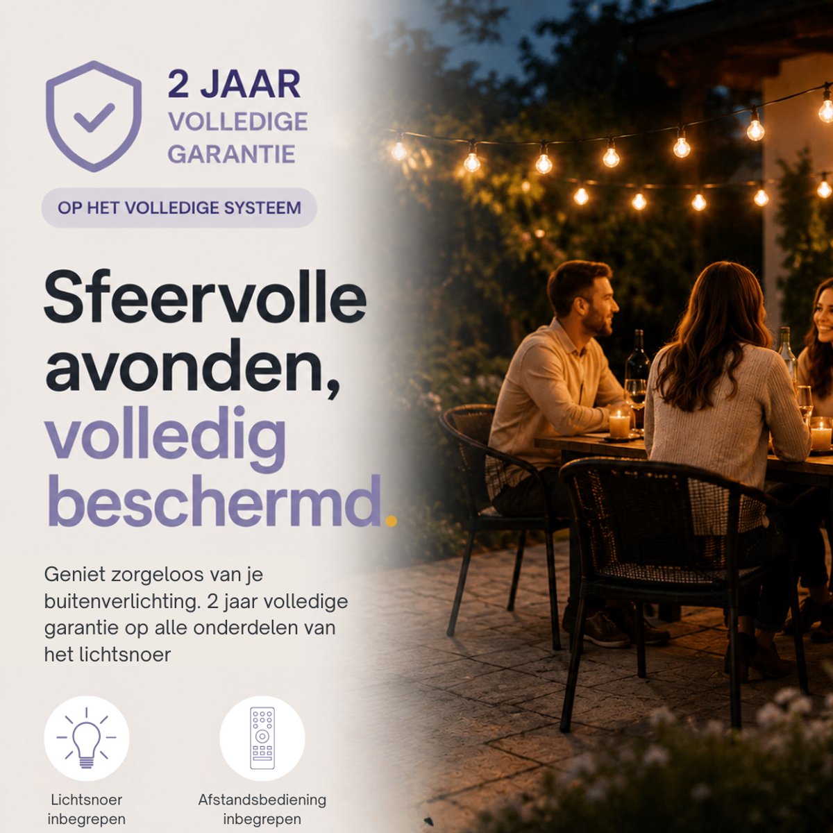 Latium Lichtsnoer 10m met Afstandsbediening