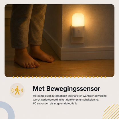 Latium LED Nachtlampje met Bewegingssensor