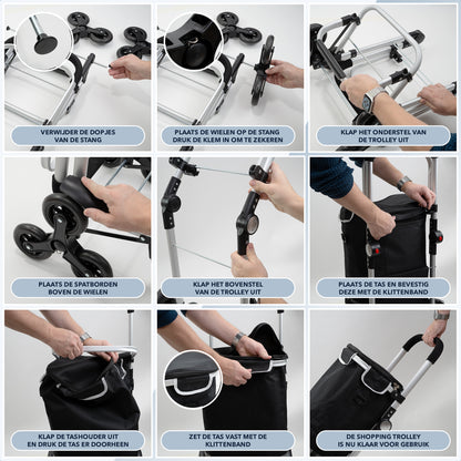 Latium Boodschappentrolley met 3 Wielen