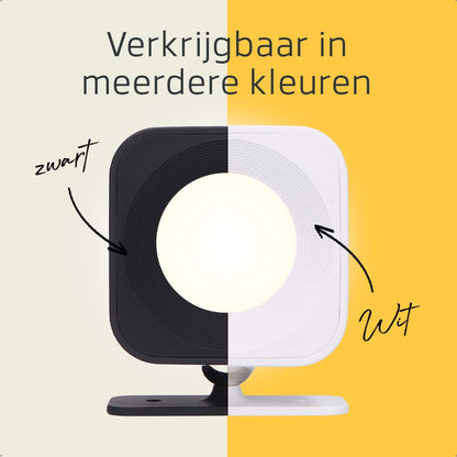 Vierkante Oplaadbare Wandlamp Zwart - Draadloze Verlichting voor Binnen | Latium