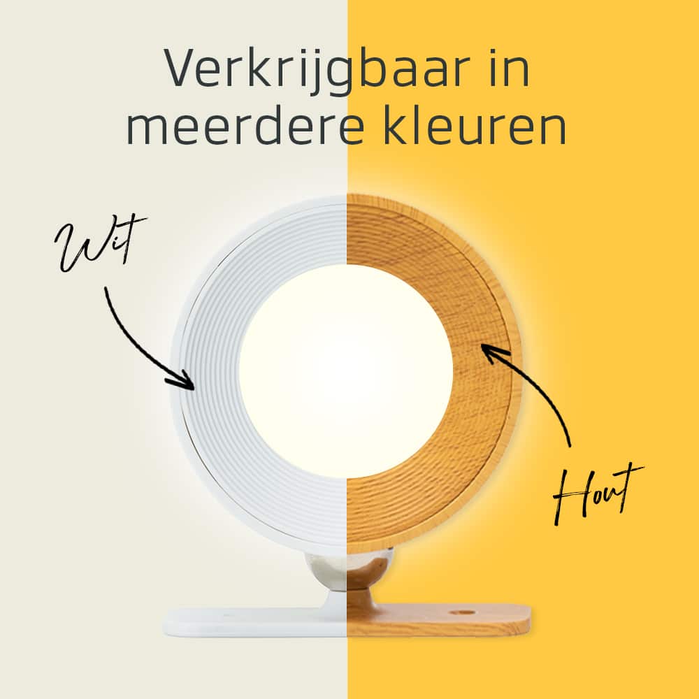 Ronde Oplaadbare Wandlamp Zwart -  Draadloze Verlichting voor Binnen | Latium